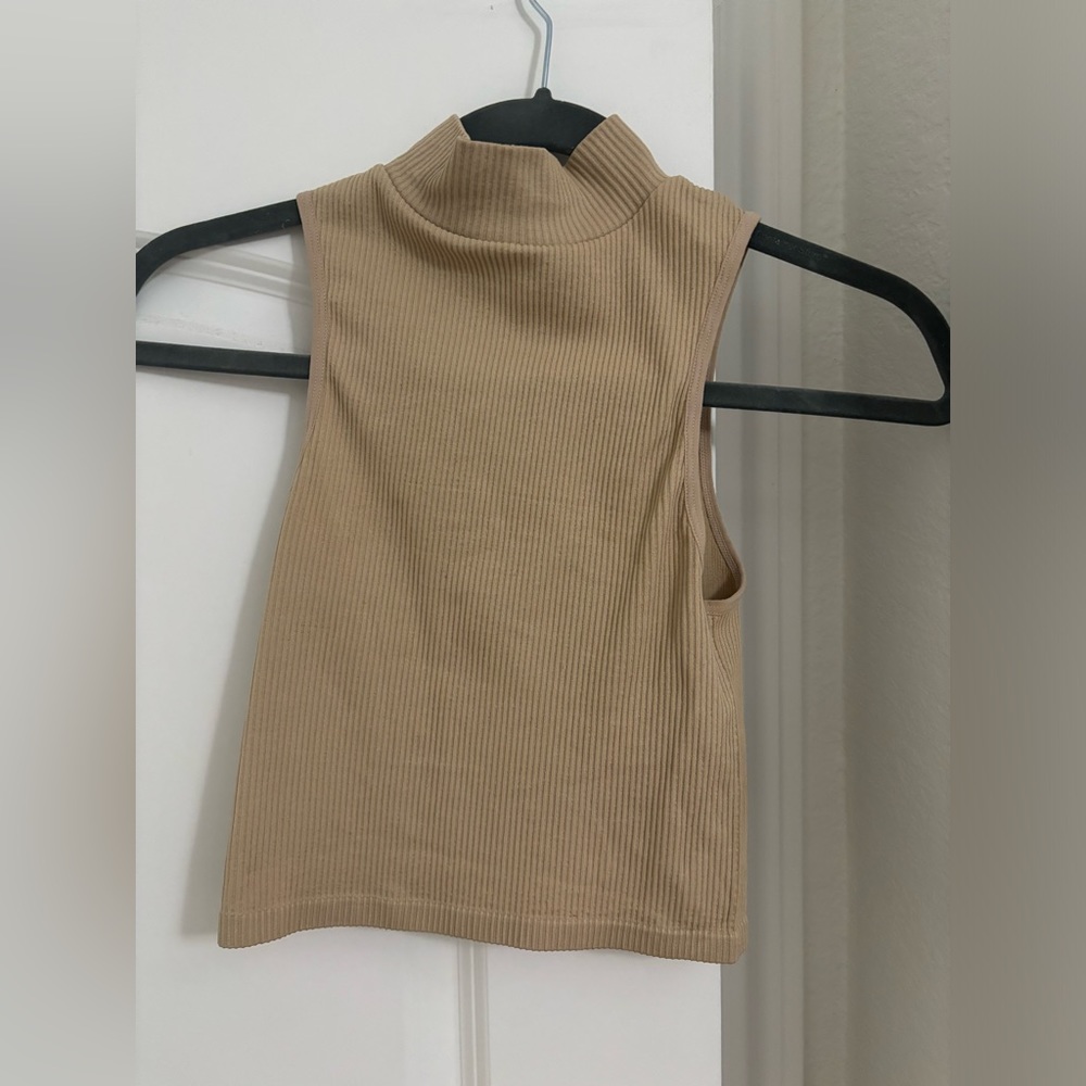 Zara tan tank top
